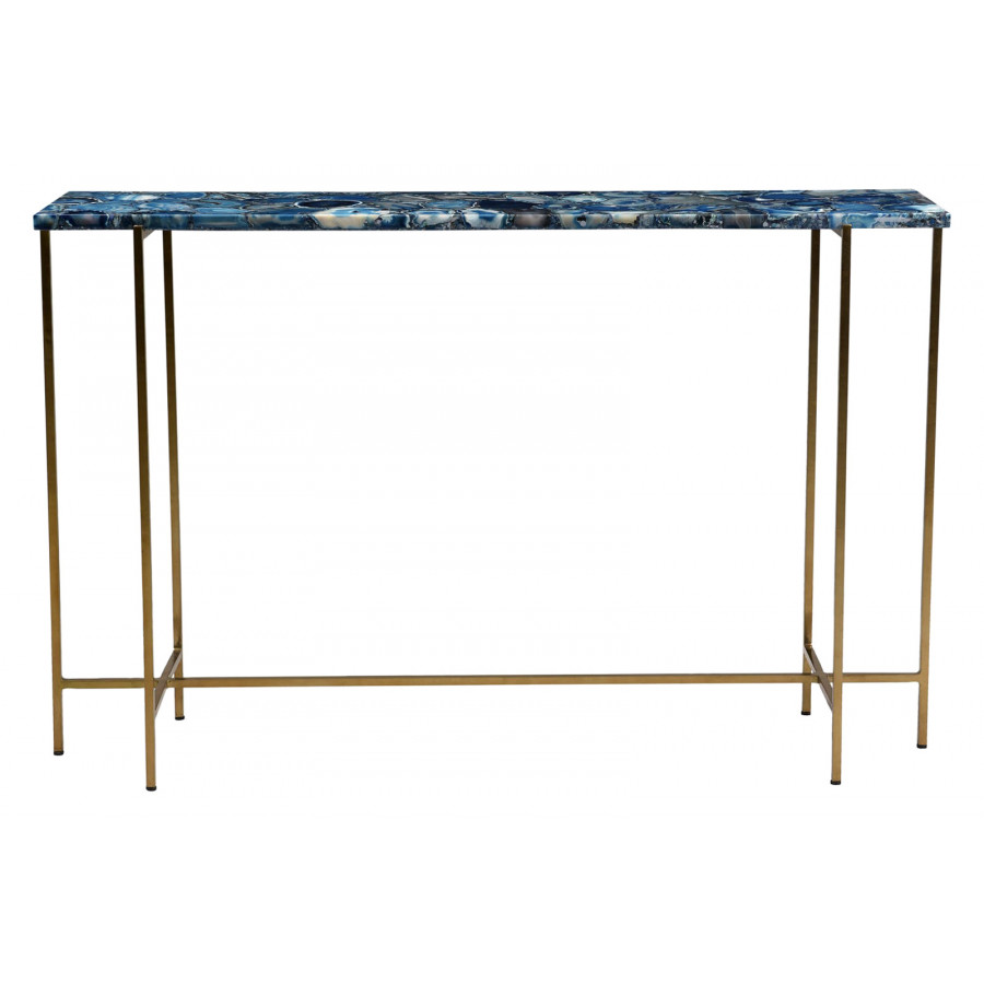 Moe's - Blue Agate Console Table in Blue