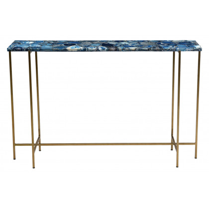 Moe's - Blue Agate Console Table in Blue