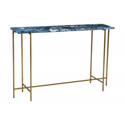 Moe's - Blue Agate Console Table in Blue