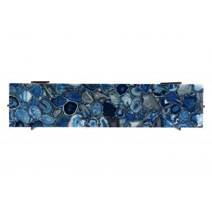 Moe's - Blue Agate Console Table in Blue