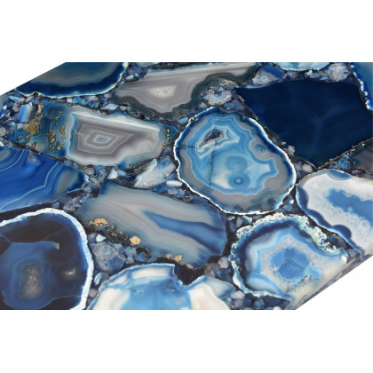 Moe's - Blue Agate Console Table in Blue
