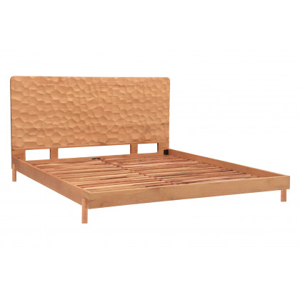 Moe's Misaki Contemporary King Size Bed - Natural