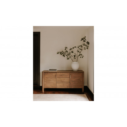 Moe's Wiley Contemporary 3-Drawer Sideboard - Vintage Brown