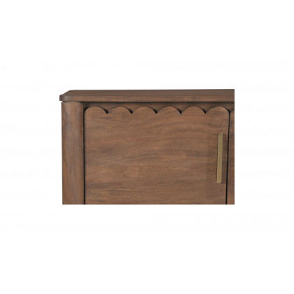 Moe's Wiley Contemporary 4-Door Sideboard - Vintage Brown