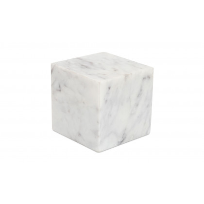 Moe's - Cora Modern Cube Tabletop Accent in Banswara Purple White Marble