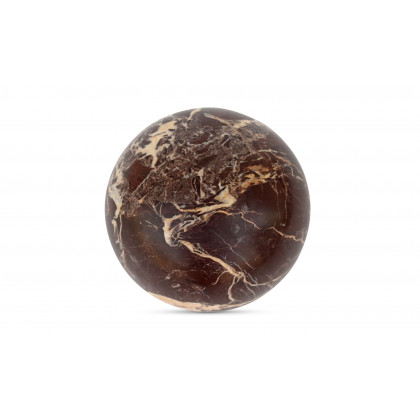 Moe's - Odessa Modern Sphere Tabletop Accent in Red Levanto Marble