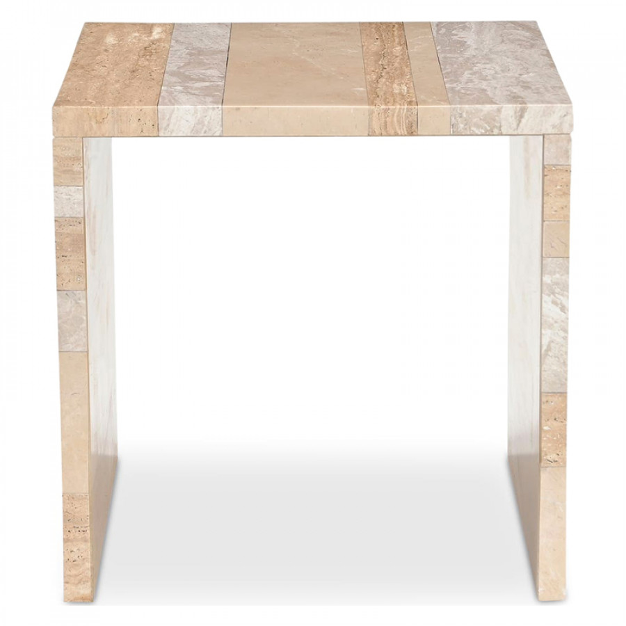 Moe's Rosa Modern Accent Table - Mixed Marble