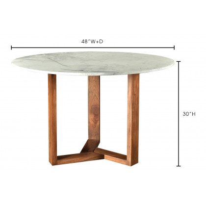 Moe's Jinxx Dining Table - White