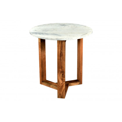 Moe's Jinxx Side Table - White