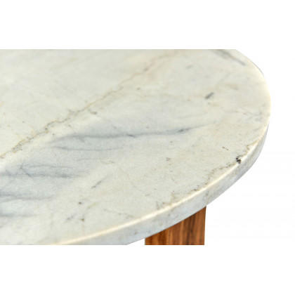 Moe's Jinxx Side Table - White