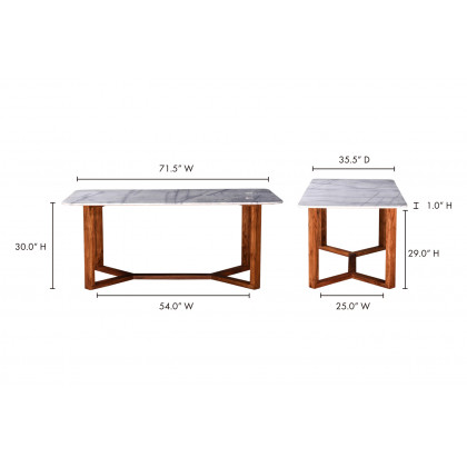 Moe's Jinxx Dining Table - Brown