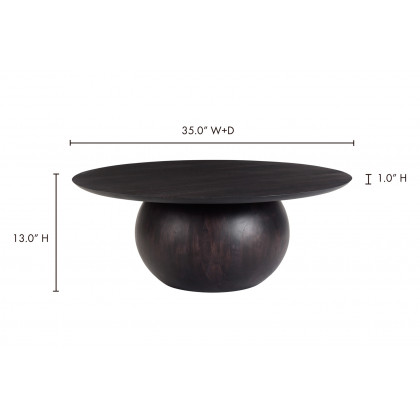 Moe's Bradbury Coffee Table - Black, Small
