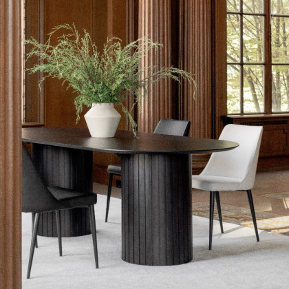 Moe's Povera Oval Dining Table - Black
