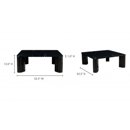 Moe's Segment Coffee Table - Black