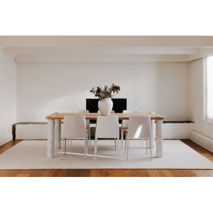 Moe's Century Dining Table - Natural/White