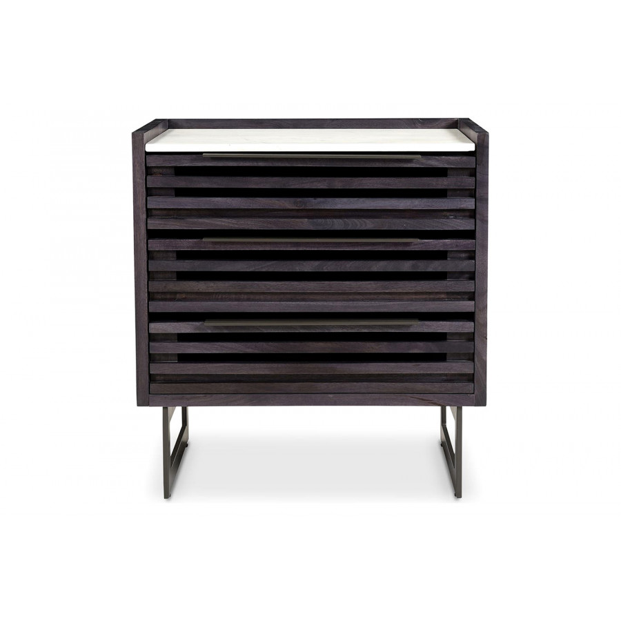 Moe's Paloma 3 Drawer Nightstand - Gray