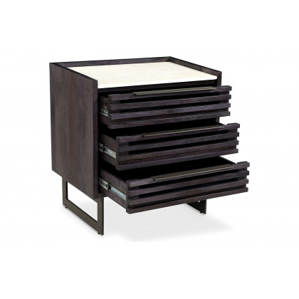 Moe's Paloma 3 Drawer Nightstand - Gray