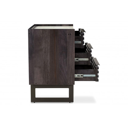 Moe's Paloma 3 Drawer Nightstand - Gray