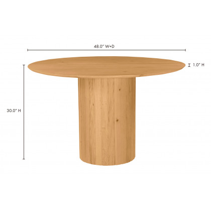 Moe's Povera Round Dining Table - Natural