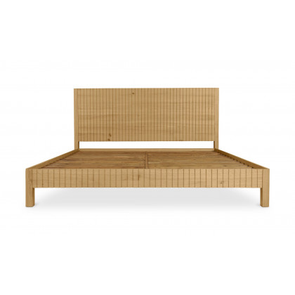Moe's Povera Contemporary Queen Size Bed - Oak