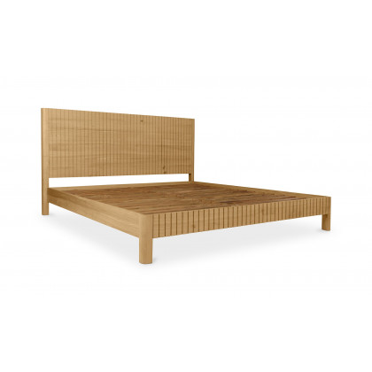 Moe's Povera Contemporary Queen Size Bed - Oak