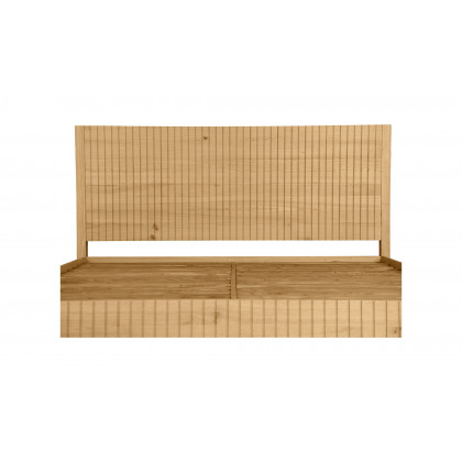 Moe's Povera Contemporary Queen Size Bed - Oak