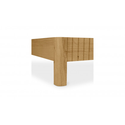 Moe's Povera Contemporary Queen Size Bed - Oak