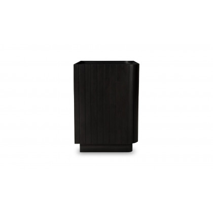 Moe's Povera Contemporary 3-Drawer Nightstand - Black