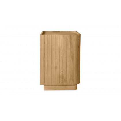 Moe's Povera Contemporary 3-Drawer Nightstand - Oak