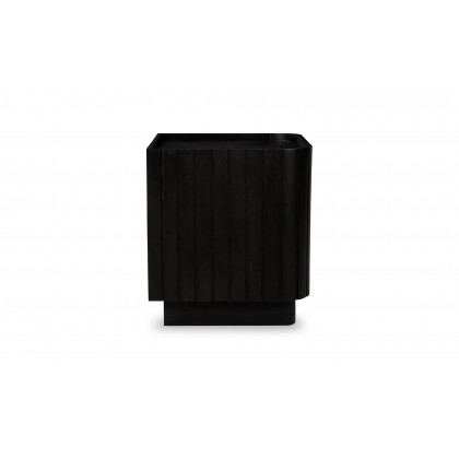 Moe's Povera Contemporary 2-Drawer Nightstand - Black