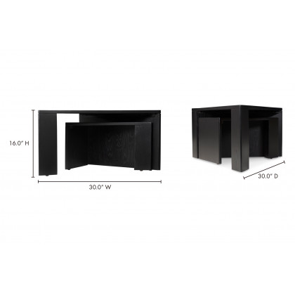 Moe's Aton Nesting Coffee Table - Black