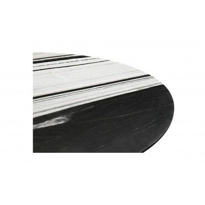 Moe's Celia Contemporary Oval Dining Table - Panda Marble