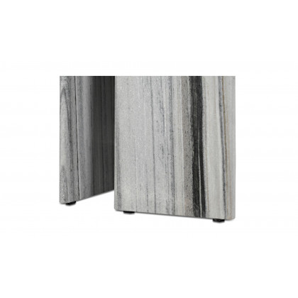 Moe's Celia Contemporary Oval Dining Table - Panda Marble