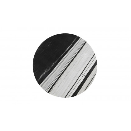 Moe's Celia Contemporary Round Dining Table - Panda Marble