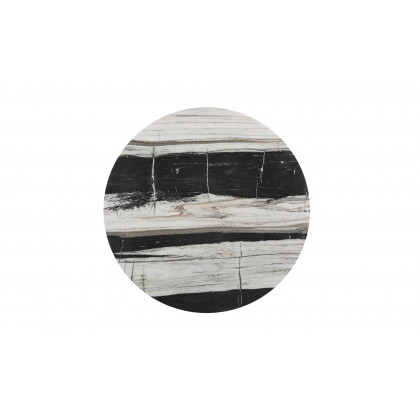 Moe's Celia Contemporary Round Dining Table - Panda Marble