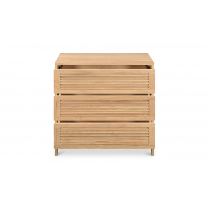 Moe's Teeda Contemporary 3-Drawer Nightstand - Natural