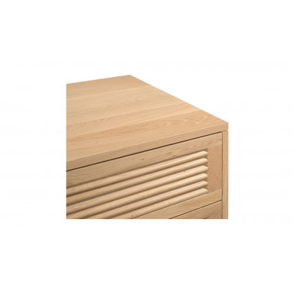 Moe's Teeda Contemporary 3-Drawer Nightstand - Natural