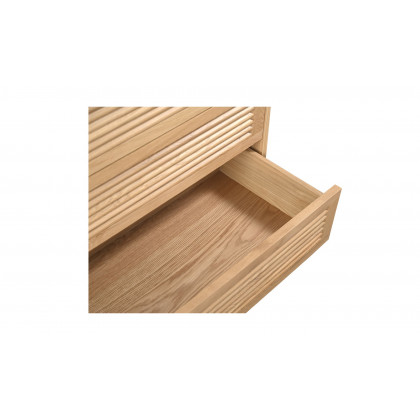 Moe's Teeda Contemporary 3-Drawer Nightstand - Natural