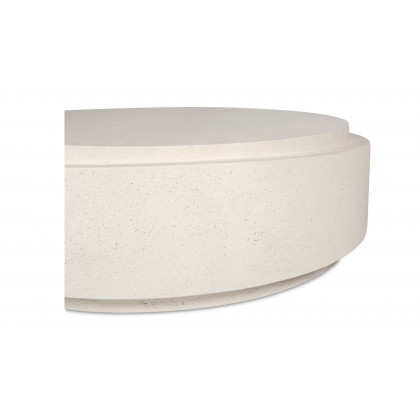 Moe's Cosmo Contemporary Outdoor Coffee Table - White
