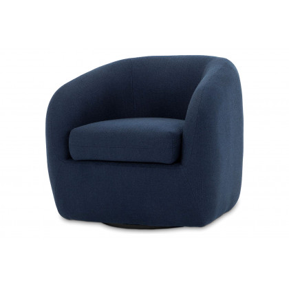 Moe's - Maurice Swivel Chair in Blue