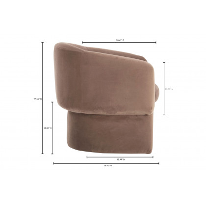 Moe's Franco Chair - Muted Camel