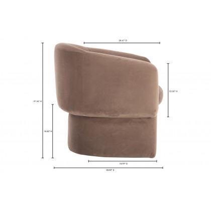 Moe's Franco Chair - Muted Camel