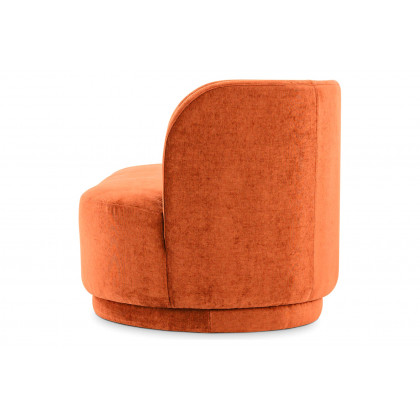 Moe's Yoon Chaise - Fired Rust, Left Facing