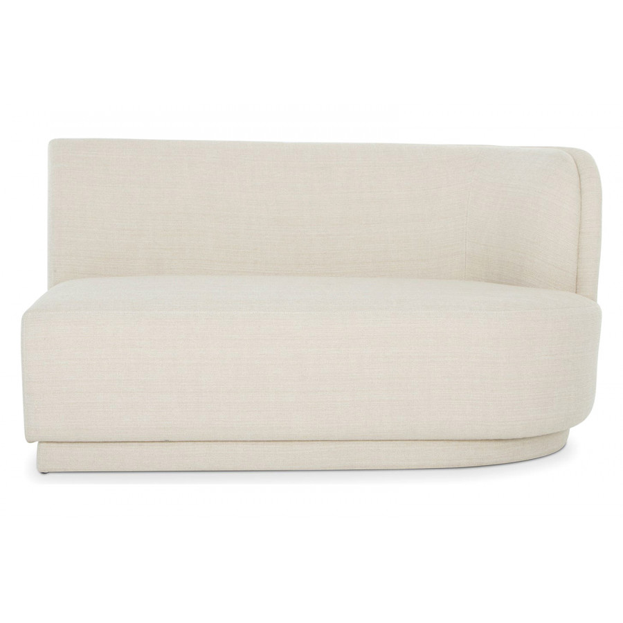 Moe's Yoon 2 Seat Sofa - Sweet Cream, Right Chaise