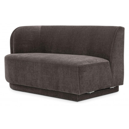 Moe's Yoon 2 Seat Sofa - Umbra Gray, Left Chaise