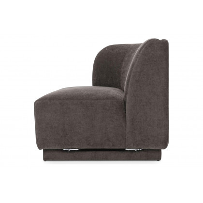 Moe's Yoon 2 Seat Sofa - Umbra Gray, Left Chaise