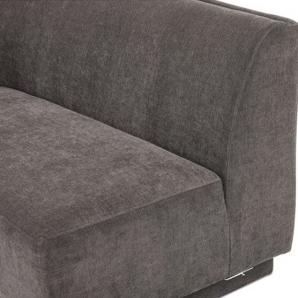 Moe's Yoon 2 Seat Sofa - Umbra Gray, Left Chaise