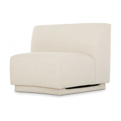 Moe's Yoon Slipper Chair - Sweet Cream