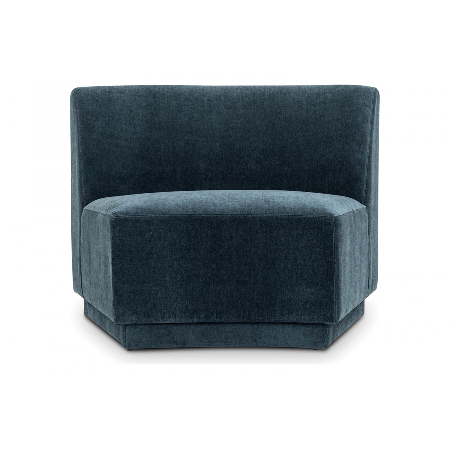 Moe's Yoon Slipper Chair - Nightshade Blue