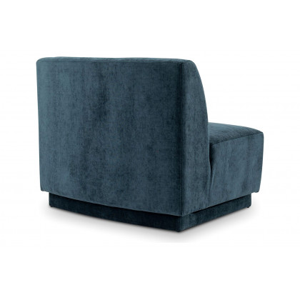 Moe's Yoon Slipper Chair - Nightshade Blue